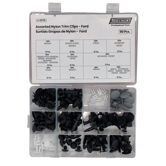 ASSORTED NYLON TRIM CLIPS-FORD 110PCS | TOOLHUB